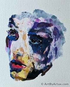 Portrait of a Girl with a Painted Face