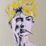 Portrait of a Woman Winking