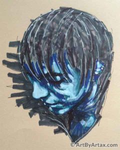 Portrait of a Young Man in Blue