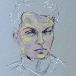 Portrait of a Young Man with Light Blue Eyes