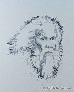 Portrait of an Old Man with a Long Beard - In Progress 2