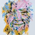 Portrait of an Old Woman Winking